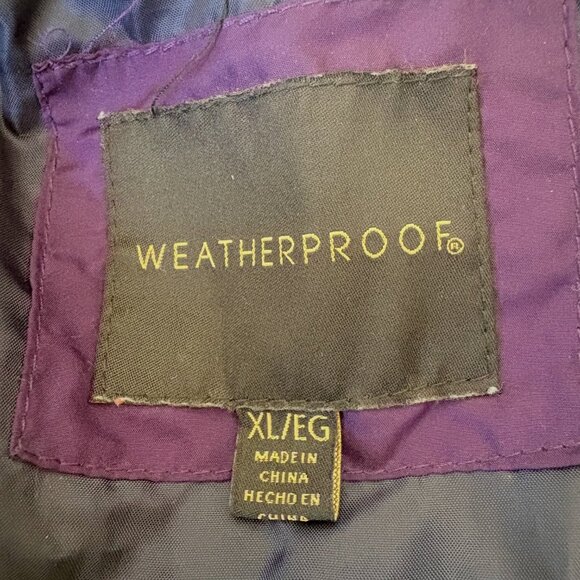 Weatherproof® Women's Size XL Navy Blue Quilted Jacket with Side Stretch - Picture 13 of 16